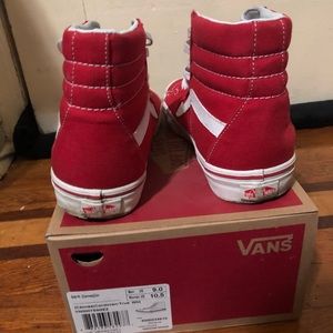 Red Sk8-Hi Vans